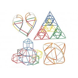 Słomki Konstrukcyjne, Klocki, Patyczki ok. 1200 Sztuk Kuferek