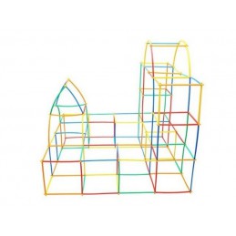 Słomki Konstrukcyjne, Klocki, Patyczki ok. 900 Sztuk Wiaderko