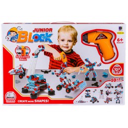 Klocki konstrukcyjne, Kreatywna Układanka 552 El, Wkrętarka, Śrubki