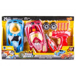 Samochód sportowy do rozkręcania i skręcania Wkrętarka 26el. 