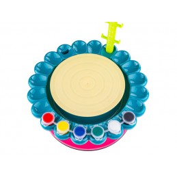 Koło Garncarskie - Mały Artysta - farbki, masa, koło, narzędzia