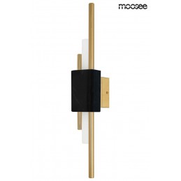 MOOSEE lampa ścienna EVANS czarna / złota