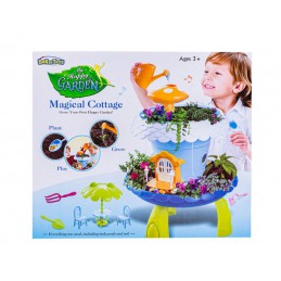 NIEBIESKI Zestaw Małego Ogrodnika UPRAWA Nawilżacz do roślin, Domek Dla Lalek, Doniczka Na Rośliny