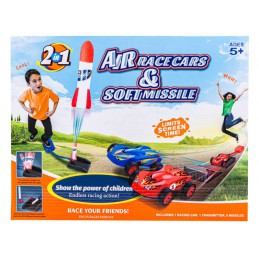 Wyrzutnia Piankowych Rakiet Oraz Samochodów, Rakiety + 2 Auta Wyścigowe