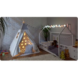 Szary namiot tipi dla...