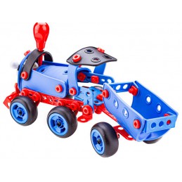 Klocki ELASTYCZNE Konstrukcyjne, Maszyny, Pojazdy, Auto, Samochód, Samolot, Pociąg Do Rozkręcania I Skręcania 6w1 142 El.