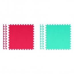 Mata piankowa puzzle 180x180cm 9 szt. wielokolorowa 