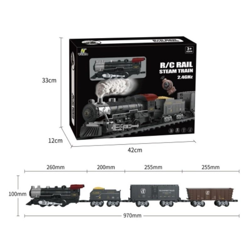 Kolejka Elektryczna Fenfa RC Pilot 2,4GHz Lokomotywa Pociąg Towarowy