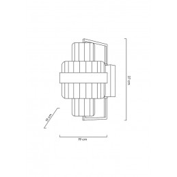 MOOSEE lampa ścienna IMPERO złota