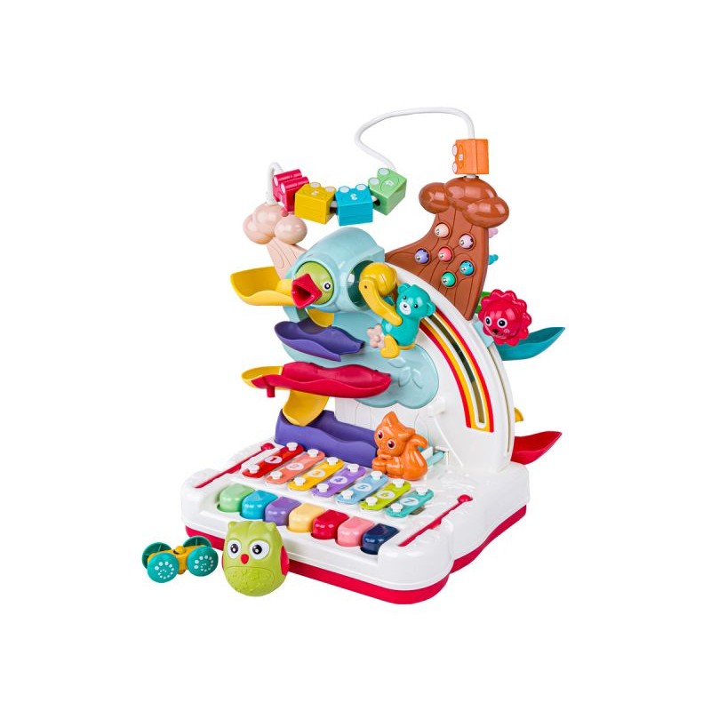 Wielofunkcyjna, Edukacyjna Zabawka Dla Dzieci, Cymbałki, Zjeżdżalnia, Pałąk, Magnetyczny Dzięcioł Interaktywna