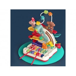 Wielofunkcyjna, Edukacyjna Zabawka Dla Dzieci, Cymbałki, Zjeżdżalnia, Pałąk, Magnetyczny Dzięcioł Interaktywna