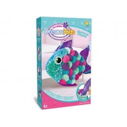 Kreatywny Zestaw Wyszywanka, Maskotka, Pluszak Do Szycia, Poduszka Do Ozdobienia RYBKA