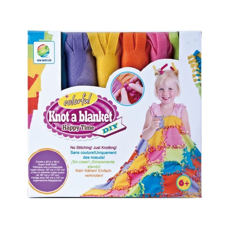 Kreatywny Zestaw, Wyszywanka, Pluszowy KOCYK Do Szycia DIY PATCHWORKOWA NARZUTKA KOC