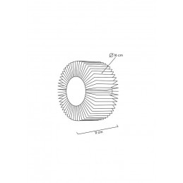 MOOSEE lampa ścienna SUNNY złota
