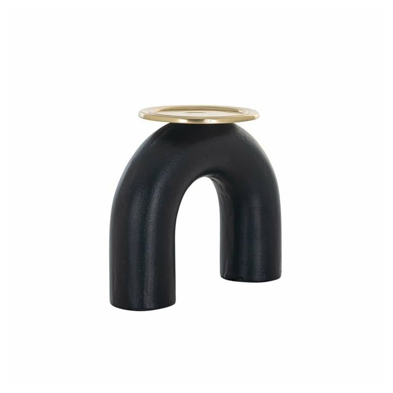 RICHMOND świecznik FEMKE L czarno-złoty