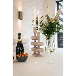 RICHMOND świecznik TILLY L beżowy