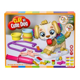 Kreatywny zestaw z masą plastyczną, ciastolina PIESEK U WETERYNARZA, STYLISTY