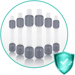 Zabezpieczenie otwierania szafek Ricokids 798101 6 szt. szare