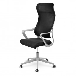 Fotel biurowy z mikrosiatki Sofotel Labi czarny