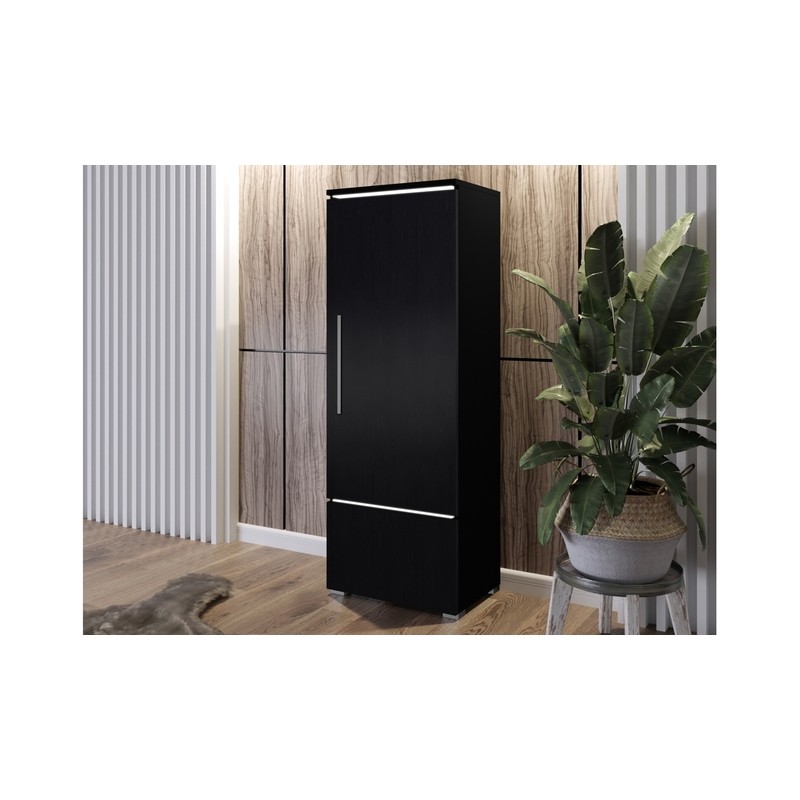 Witryna prawostronna  AMBER 06 czarny / dąb alpin