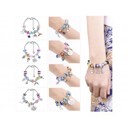 Zestaw Do Tworzenia Robienia Biżuterii, Bransoletek, Charmsy, Zawieszki, Koraliki MIX