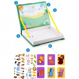 Książka magnetyczna puzzle Zwierzątka RK-770 