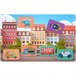 Książka magnetyczna puzzle Pojazdy RK-770 