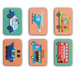 Książka magnetyczna puzzle Pojazdy RK-770 