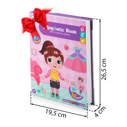 Książka magnetyczna puzzle garderoba dziewczynki RK-770 