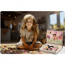 Książka magnetyczna puzzle garderoba dziewczynki RK-770 