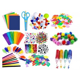 Kreatywny, plastyczny, duży zestaw dla dzieci, Rękodzieło