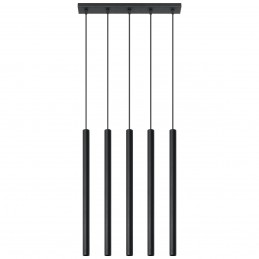 Lampa wisząca PASTELO 5 czarna