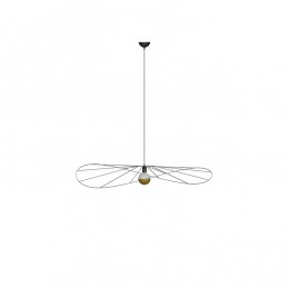 Lampa wisząca ESKOLA 70 czarna