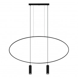Lampa wisząca HOLAR 2 czarna