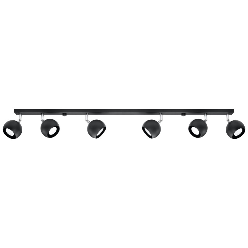 Plafon OCULARE 6L czarny