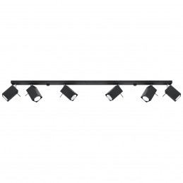 Plafon MERIDA 6L czarny