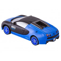 Samochód Do Driftu, Auto RC Drift 1:24 2,4 GHz 4WD CZARNO-NIEBIESKIE BUGATTI
