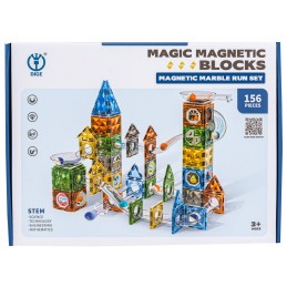 Klocki Magnetyczne Konstrukcyjne TOR KULKOWY 156 El. Kulodrom