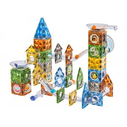 Klocki Magnetyczne Konstrukcyjne TOR KULKOWY 156 El. Kulodrom