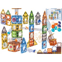 Klocki Magnetyczne Konstrukcyjne TOR KULKOWY 91 El. Kulodrom