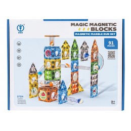 Klocki Magnetyczne Konstrukcyjne TOR KULKOWY 91 El. Kulodrom