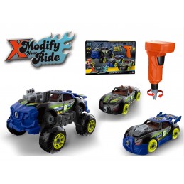 Sportowy, Terenowy Samochód do rozkręcania i skręcania 3w1 TUNING + Wkrętarka, Monster Truck