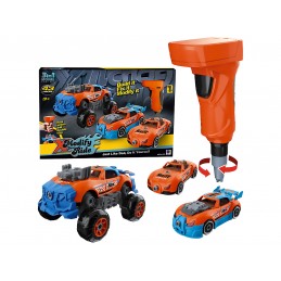 Sportowy, Terenowy Samochód do rozkręcania i skręcania 3w1 TUNING + Wkrętarka, Monster Truck