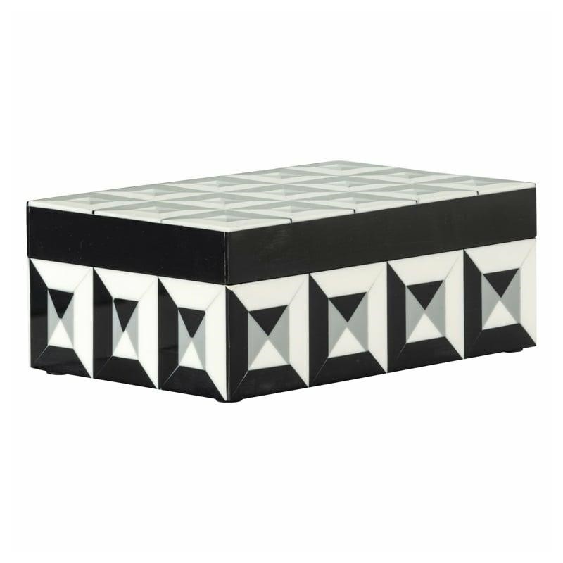 RICHMOND pojemnik na biżuterię LICIA S    biało-czarny