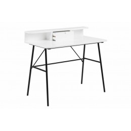 ACTONA biurko PASCAL białe - MDF, metal