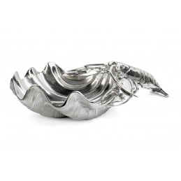 KARE chłodziarka na napoje LOBSTER  srebrna