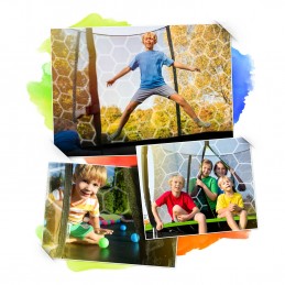 Trampolina ogrodowa 8ft/252cm z siatką wewnętrzną i drabinką Neo-Sport