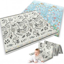  Mata piankowa edukacyjna składana 200 x 180 x 1 cm Nukido NK-340 ocean-safari