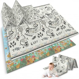  Mata piankowa edukacyjna składana 200 x 180 x 1 cm Nukido NK-340 ocean-safari