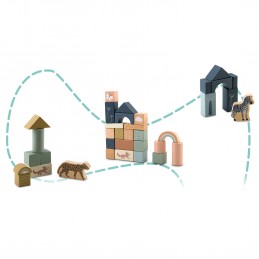 Drewniane klocki konstrukcyjne NK-858 Nukido